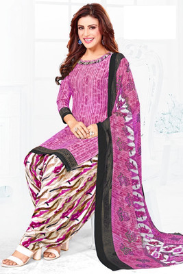 STYLEVEDA Crepe Printed Salwar Suit Material