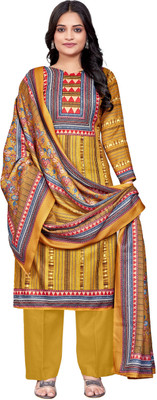 DRAVINAM Trends Wool Printed Salwar Suit Material