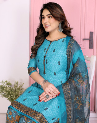 YASHIKA Crepe Printed Salwar Suit Material