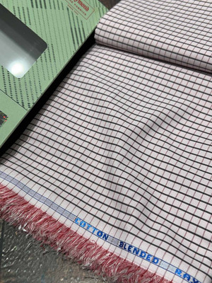Raymond Polycotton Checkered Shirt Fabric