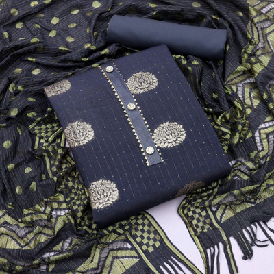 RUDRAA FAB Art Silk Printed Salwar Suit Material