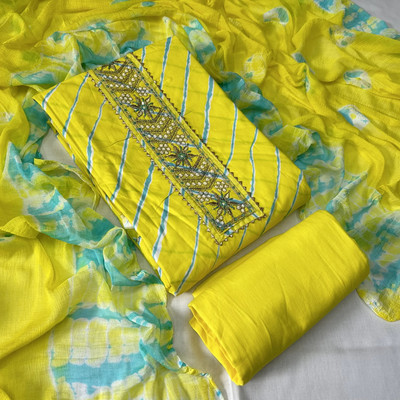 krishna boutique Pure Cotton Printed Salwar Suit Material