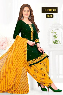 JESVI Crepe Printed Salwar Suit Material