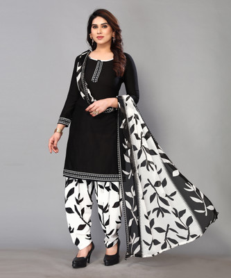 SAPTAPADI DESIGNER Crepe Printed Salwar Suit Material