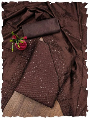 Krishani Creation Cotton Blend Self Design Kurta & Churidar Material