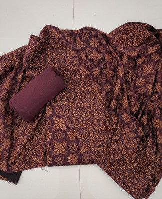 ABCOLLECTION Wool Printed Salwar Suit Material