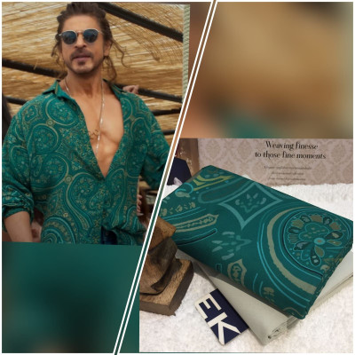 GIRIRAJ Cotton Silk Printed Shirt & Trouser Fabric
