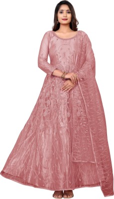 WARTHY ENTERPRISE Anarkali Gown(Pink)