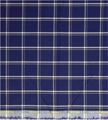 Siyaram's Cotton Blend Checkered Shirt Fabric