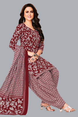 SHREE JEENMATA COLLECTION Printed Kurta, Patiala & Dupatta Set