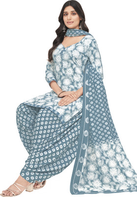 Simmu Pure Cotton Printed Kurta & Patiyala Material