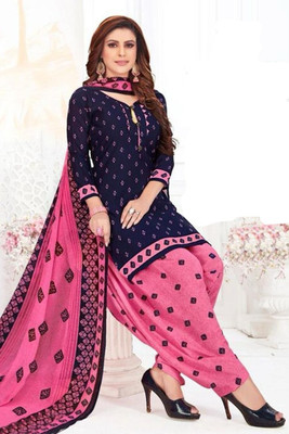 SIMPLYETHNIC Crepe Printed Kurta & Churidar Material