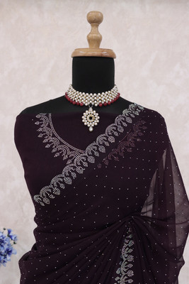 MIYANI FAB Organza Floral Print Blouse Material