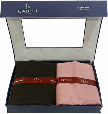 CADINI Cotton Blend Solid Shirt & Trouser Fabric