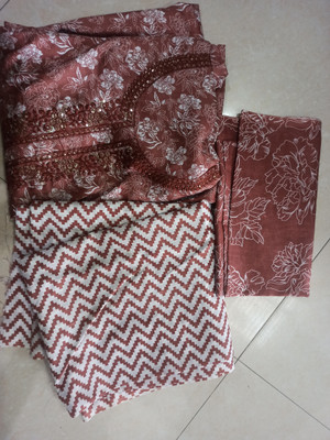 Granth Enterprises Cotton Silk Printed Salwar Suit Material