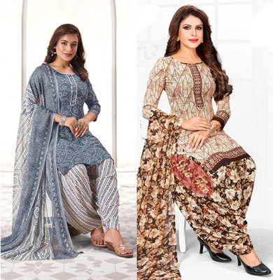 SEWDHAGA Crepe Self Design Salwar Suit Material
