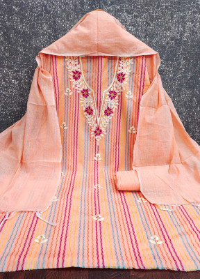 NIDHI'S FASHION Jacquard Embroidered Salwar Suit Material