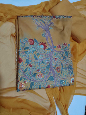 AmanVastra Viscose Rayon Printed Salwar Suit Material