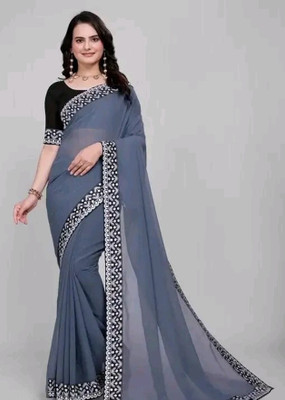 Samrudhh Embroidered Bollywood Georgette Saree(Grey)