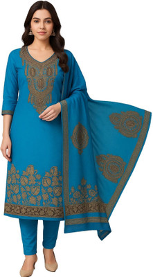 Rosaniya Wool Printed Salwar Suit Material