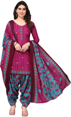 Rajnandini Cotton Blend Printed Salwar Suit Material