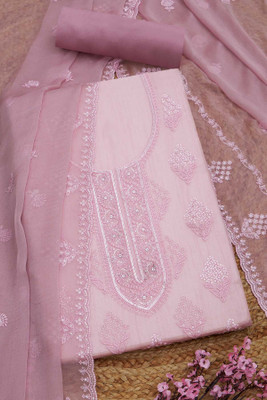 soch Chiffon Embroidered Salwar Suit Material