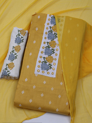Meena Bazaar Cotton Blend Printed Salwar Suit Material