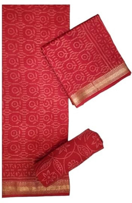 Eddika Pure Silk Colorblock Salwar Suit Material