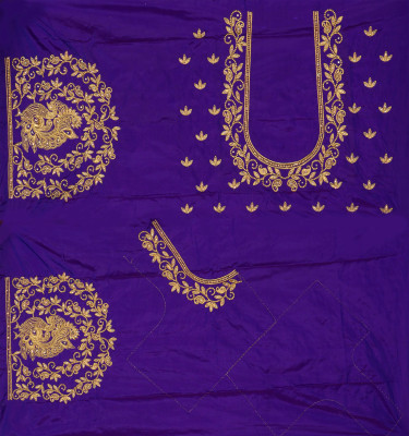 Ayush Creation Pure Silk Embroidered Blouse Material