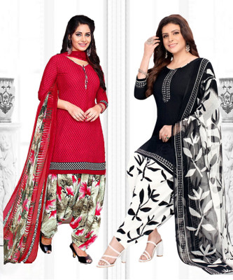 VERCO Crepe Printed Salwar Suit Material