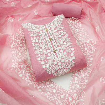 Kaan Cotton Silk Self Design Salwar Suit Material