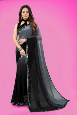 PRIHAL ART Georgette Self Design Blouse Material
