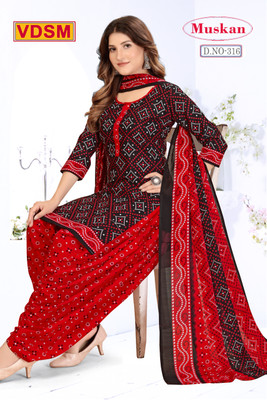 Dariya Fashion Crepe Printed Salwar and Dupatta Material
