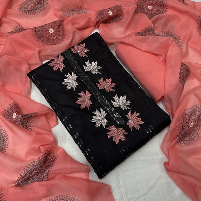 krishna boutique Pure Cotton Printed Salwar Suit Material