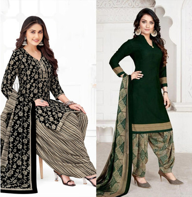 laxmi creation Crepe Printed Salwar Suit Material