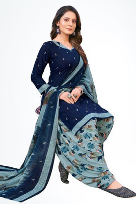 Krishani Creation Crepe Floral Print Salwar Suit Material