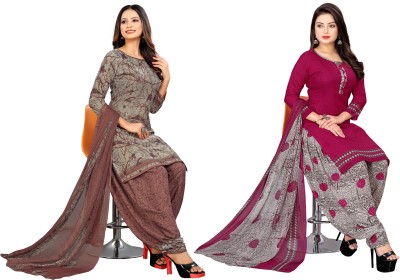 STYLEVEDA Crepe Printed Salwar Suit Material