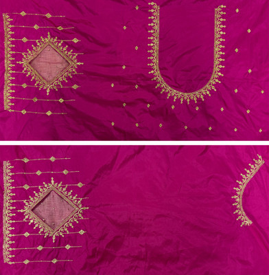 Blouseji Cotton Silk Embroidered Blouse Material