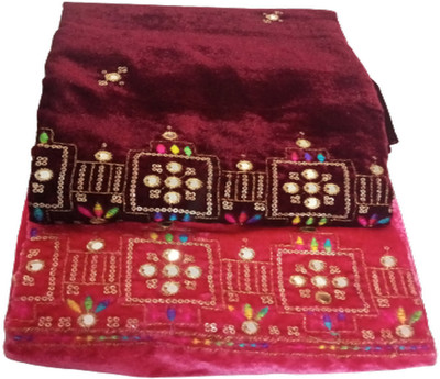 Cotton colors Velvet Self Design Blouse Material