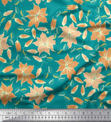 Soimoi Pure Cotton Floral Print Multi-purpose Fabric