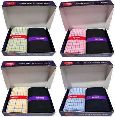 Raymond Cotton Blend Checkered Shirt & Trouser Fabric
