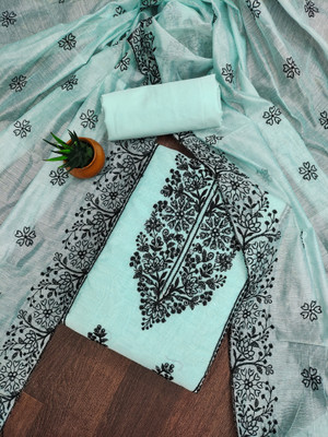 Nayanthara Trends Chanderi Embroidered Salwar Suit Material