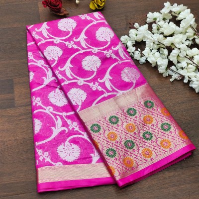 fospy Pure Silk Self Design Multipurpose Running Fabric