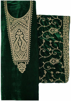 Soul Essence Velvet Embroidered Salwar Suit Material