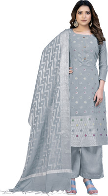 manvaa Jacquard Embroidered Kurta & Palazzo Material
