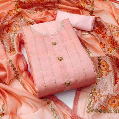 Peachmode Cotton Silk Printed Salwar Suit Material