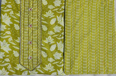 ABODH COLOURS Pure Cotton Printed Salwar Suit Material