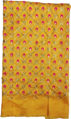 Dudheeba Textiles Silk Blend Embroidered Blouse Material
