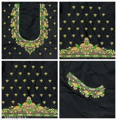AGOF Cotton Silk Embroidered Blouse Material