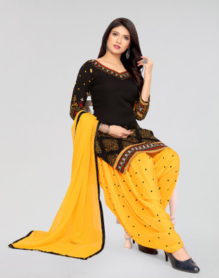 ANIRAV Crepe Printed Kurta & Palazzo Material